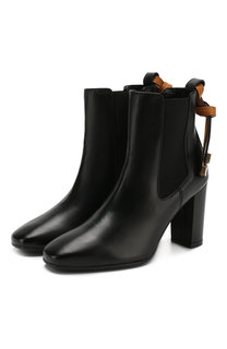 Кожаные ботильоны Huxley на устойчивом каблуке Stuart Weitzman