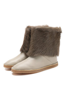 Кожаные сапоги Nata с отделкой из овчины Stuart Weitzman