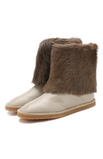 Кожаные сапоги Nata с отделкой из овчины Stuart Weitzman