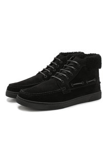 Замшевые ботинки с внутренней меховой отделкой Saint Laurent