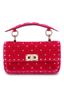 Сумка Valentino Garavani Rockstud Spike small из бархата Valentino