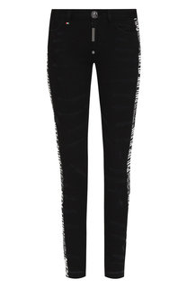 Джинсы с контрастными лампасами Philipp Plein