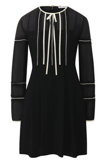 Мини-платье с контрастной отделкой REDVALENTINO