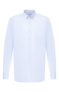 Хлопковая рубашка с воротником button down Van Laack