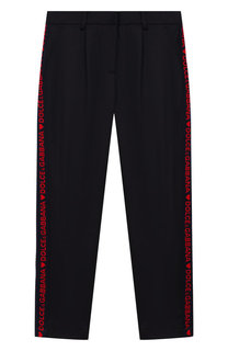 Шерстяные брюки с лампасами Dolce & Gabbana
