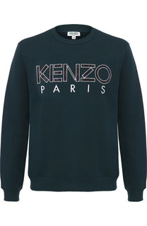 Хлопковый свитшот с логотипом бренда Kenzo