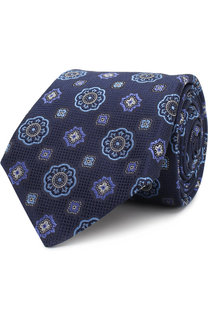 Шелковый галстук с узором Canali
