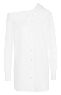 Однотонная хлопковая блуза с открытым плечом Victoria, Victoria Beckham