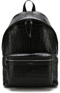 Кожаный рюкзак City с тиснением Saint Laurent