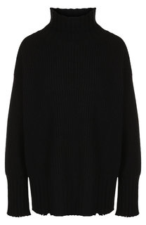 Шерстяной пуловер с воротником-стойкой MSGM