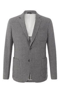 Однобортный пиджак из смеси шерсти и кашемира Giorgio Armani