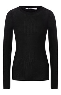 Шерстяной пуловер с круглым вырезом T by Alexander Wang