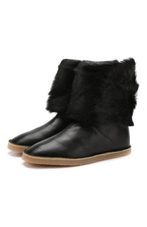 Кожаные сапоги Nata с отделкой из овчины Stuart Weitzman