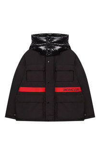 Комбинированная куртка с капюшоном Moncler Enfant