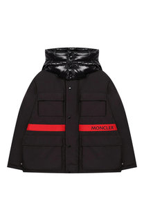 Комбинированная куртка с капюшоном Moncler Enfant