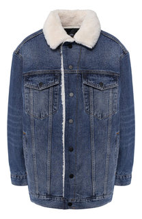 Джинсовая куртка с меховой отделкой Denim X Alexander Wang