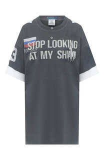 Хлопковая футболка с принтом Vetements
