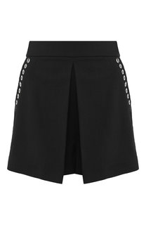 Однотонные шорты с декоративными пуговицами Alexander Wang