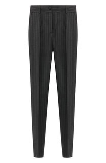 Укороченные шерстяные брюки в полоску Dolce & Gabbana