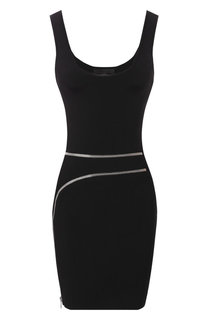 Однотонное платье с металлической молнией Alexander Wang