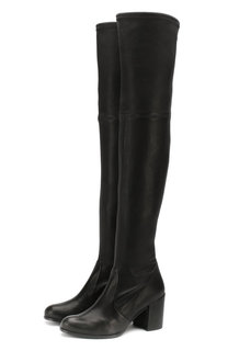 Кожаные ботфорты Tieland на устойчивом каблуке Stuart Weitzman