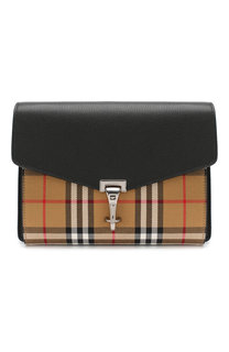 Кожаная сумка в клетку Vintage Check Burberry