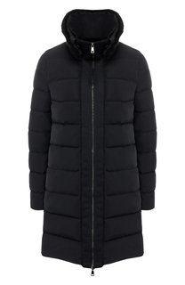 Стеганый пуховик с воротником-стойкой Moncler