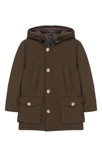 Пуховая парка с капюшоном Woolrich