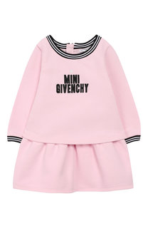 Хлопковое платье с логотипом бренда Givenchy