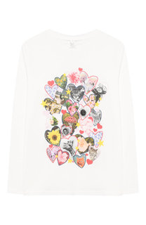 Хлопковый лонгслив с принтом Stella McCartney