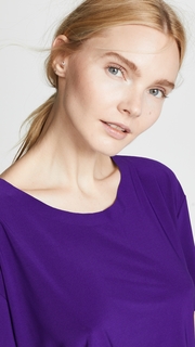 Norma Kamali Short Sleeve Boxy Top Fishtail Gown