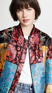 alice + olivia Lila Patchwork Bomber