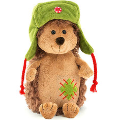 Мягкая игрушка Orange Toys "Life" Ёжик Колюнчик в ушанке, 20 см