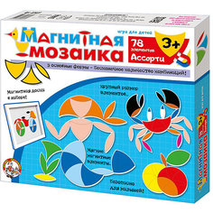 Мозаика магнитная "Ассорти" 78 эл, Десятое королевство