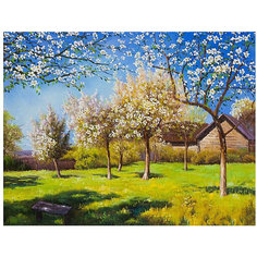 Картина по номерам Molly "Левитан" Цветущие яблони, 40х50 см