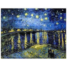 Картина по номерам Molly "Ван Гог" Ночь над Роной, 40х50 см