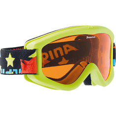 Горнолыжные очки Alpina "CARVY 2.0 SH lime SLT S2/SLT S2"