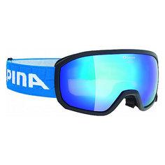 Горнолыжные очки Alpina "SCARABEO JR. MM black MM blue sph. S3/MM blue sph. S3"