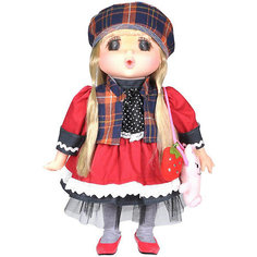 Мини-кукла Lotus "Mademoiselle GeGe" в красном платье, 38 см