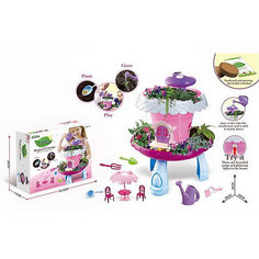 Игровой набор Junfa Toys "Коттедж для кукол", свет/звук, розовый
