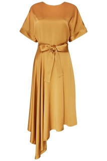 Золотистое шелковое платье Seamore