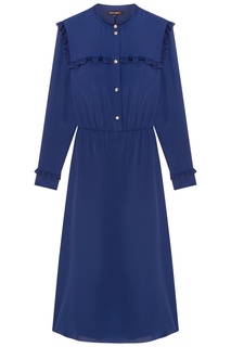 Синее платье с рюшами Terekhov Girl