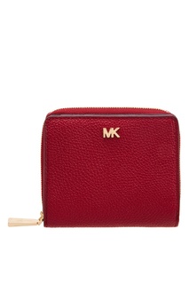 Бордовый кожаный кошелек Money Pieces Michael Michael Kors