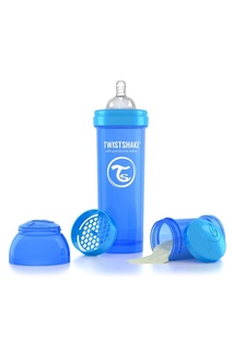 Антиколиковая синяя бутылочка для кормления, 330 мл Twistshake