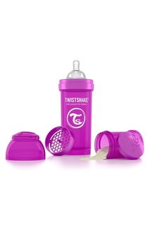 Антиколиковая фиолетовая бутылочка для кормления, 260 мл Twistshake