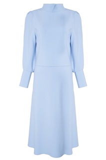 Голубое платье с длинными рукавами Белка