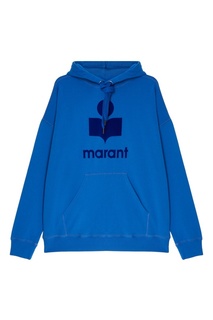 Синее худи с логотипом Isabel Marant Etoile