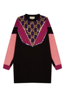Разноцветный шерстяной джемпер Gucci