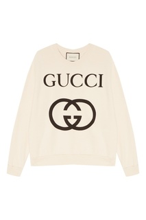 Хлопковый свитшот с логотипом Gucci