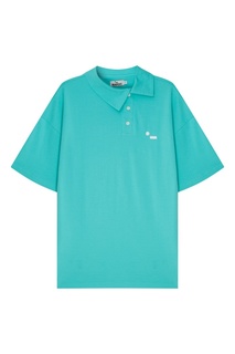 Футболка с асимметричным воротником поло